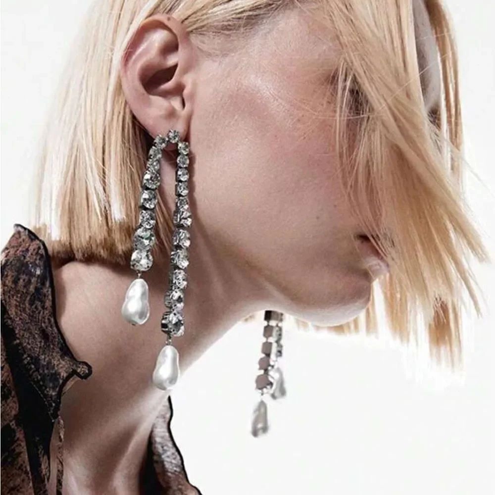 Crystal drop earrings N1277